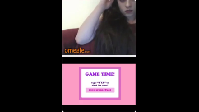 Long Hair White Girl Tricked on Game on Omegle