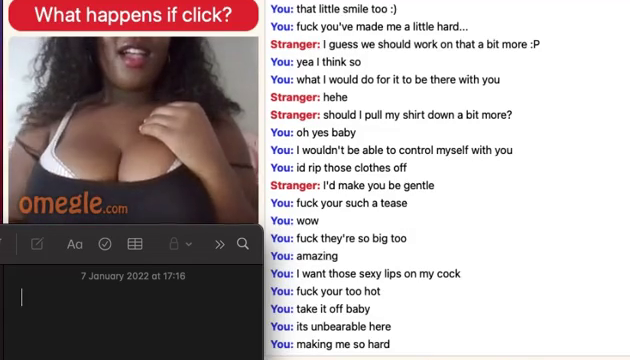 Big tittie african flashing on omegle