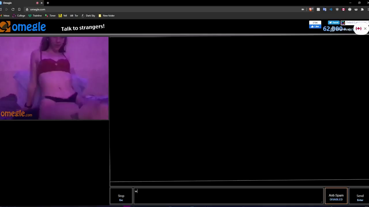 OmeTv sexy ass bates nonstop best flash